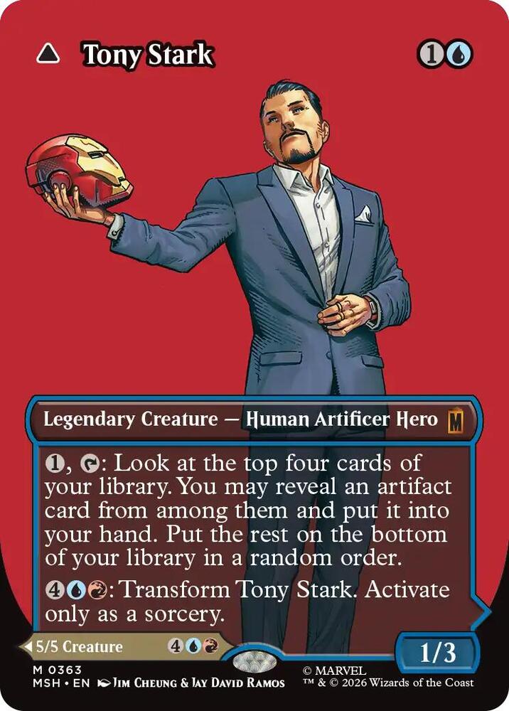 Tony Stark // The Invincible Iron Man 363 (Marvel Super Heroes)  - Borderless Foil | Good Games Adelaide SA