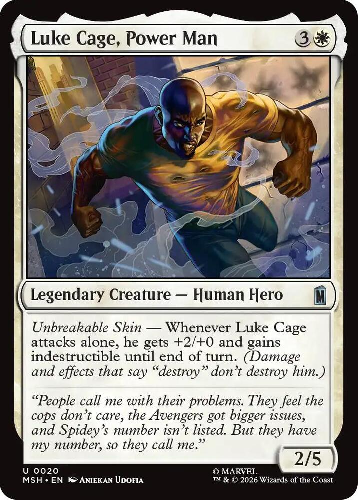 Luke Cage, Power Man 20 (Marvel Super Heroes)  - Foil | Good Games Adelaide SA