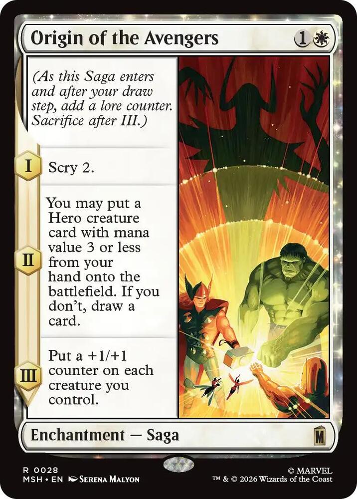Origin of the Avengers 28 (Marvel Super Heroes)  - Foil | Good Games Adelaide SA