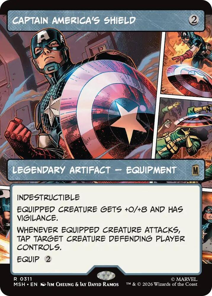 Captain America's Shield 311 (Marvel Super Heroes)  - Showcase Foil | Good Games Adelaide SA