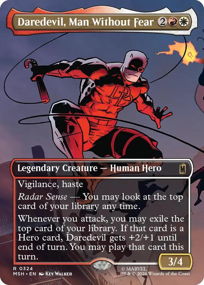 Daredevil Man Without Fear Borderless 0324 324 (Marvel Super Heroes)  | Good Games Adelaide SA