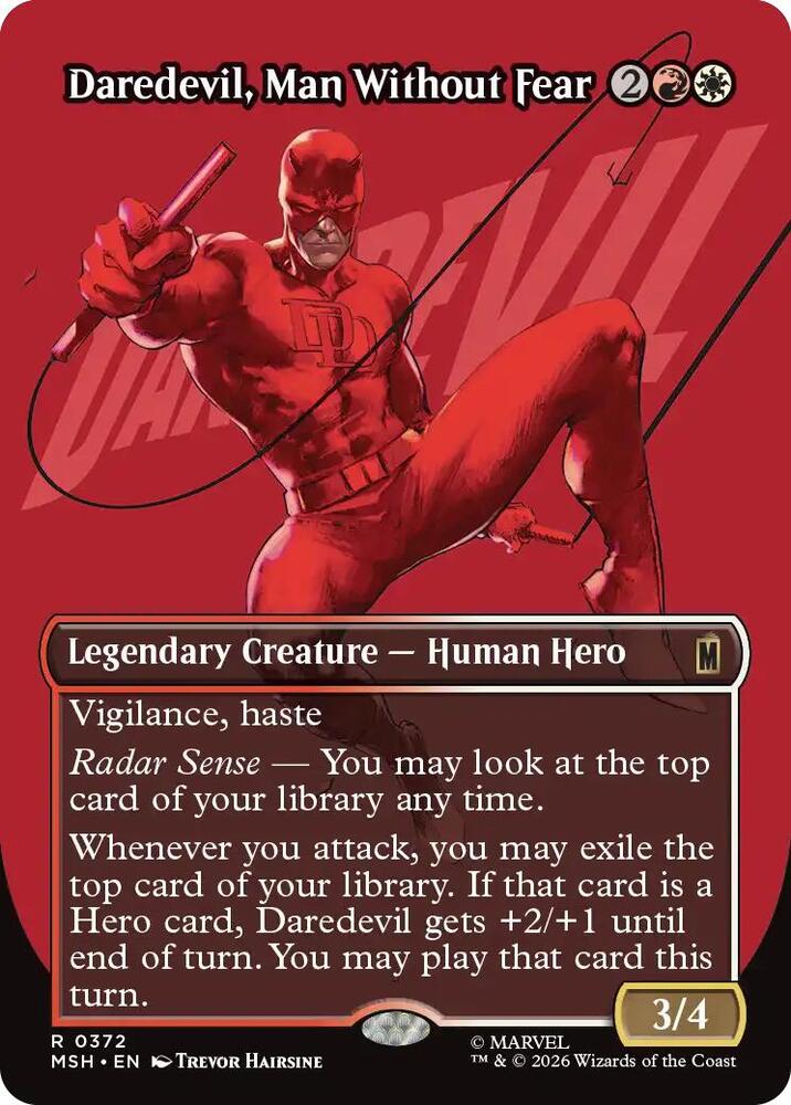 Daredevil, Man Without Fear 372 (Marvel Super Heroes)  - Borderless Foil | Good Games Adelaide SA