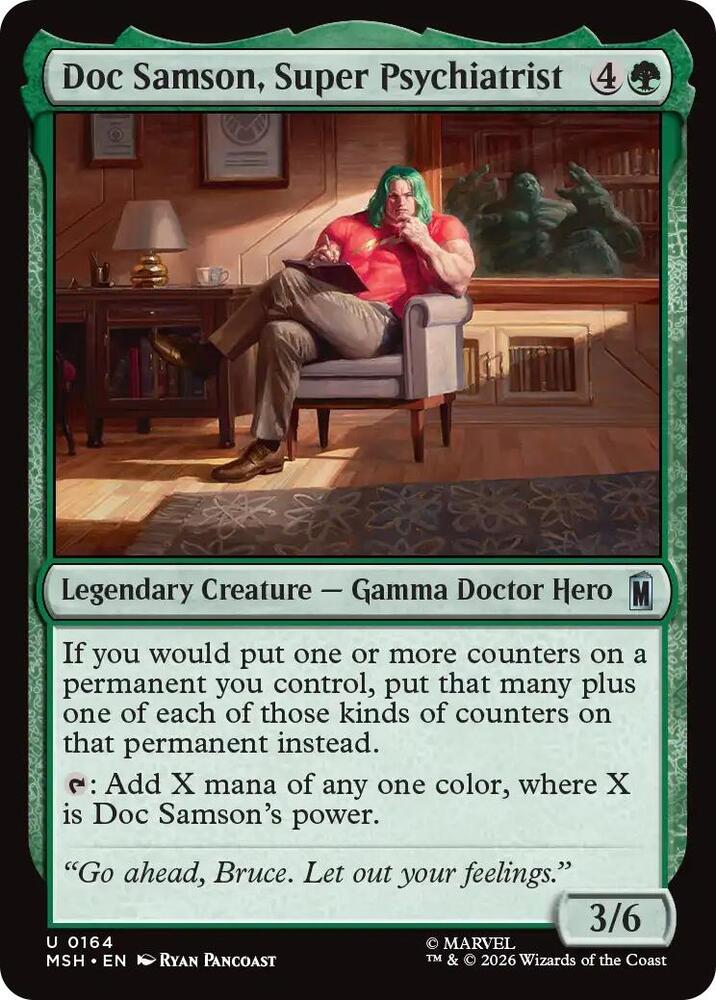 Doc Samson, Super Psychiatrist 164 (Marvel Super Heroes)  - Foil | Good Games Adelaide SA
