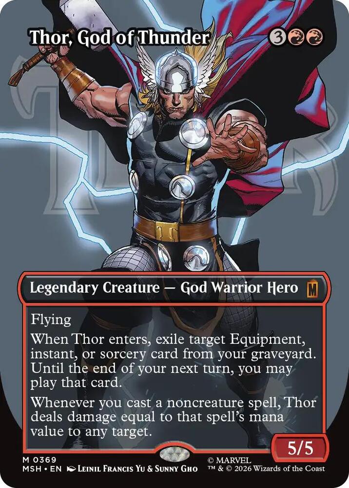 Thor God of Thunder Borderless 0369 369 (Marvel Super Heroes)  | Good Games Adelaide SA