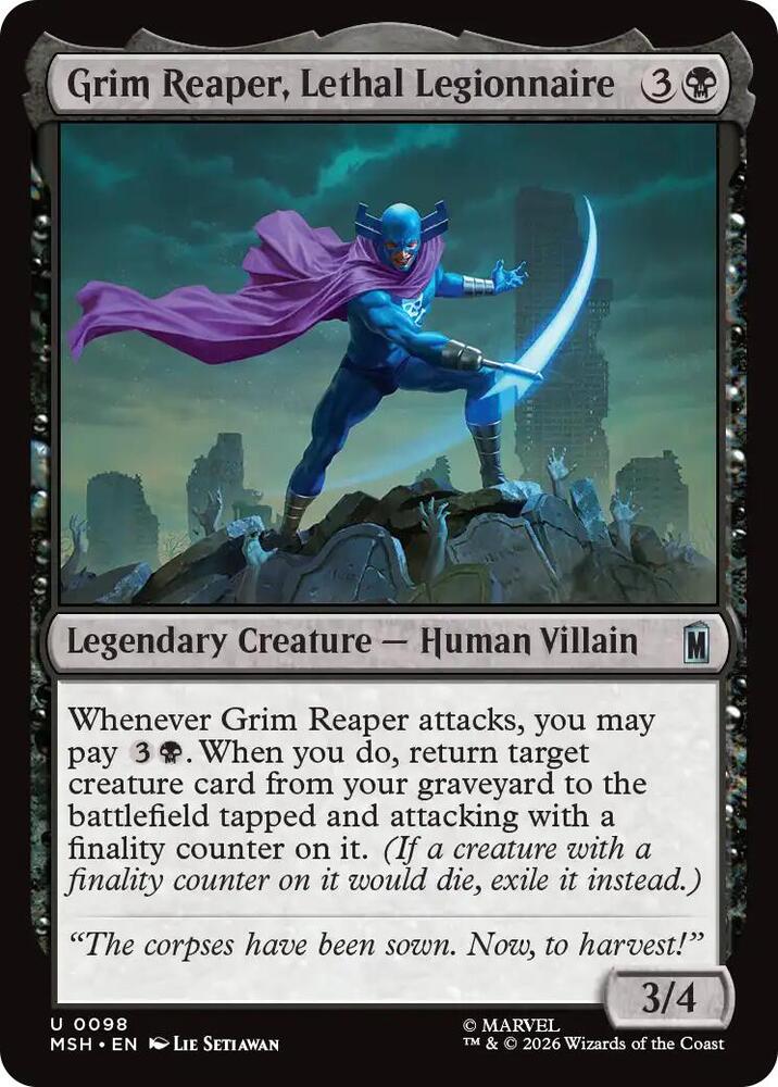 Grim Reaper Lethal Legionnaire 98 (Marvel Super Heroes)  | Good Games Adelaide SA
