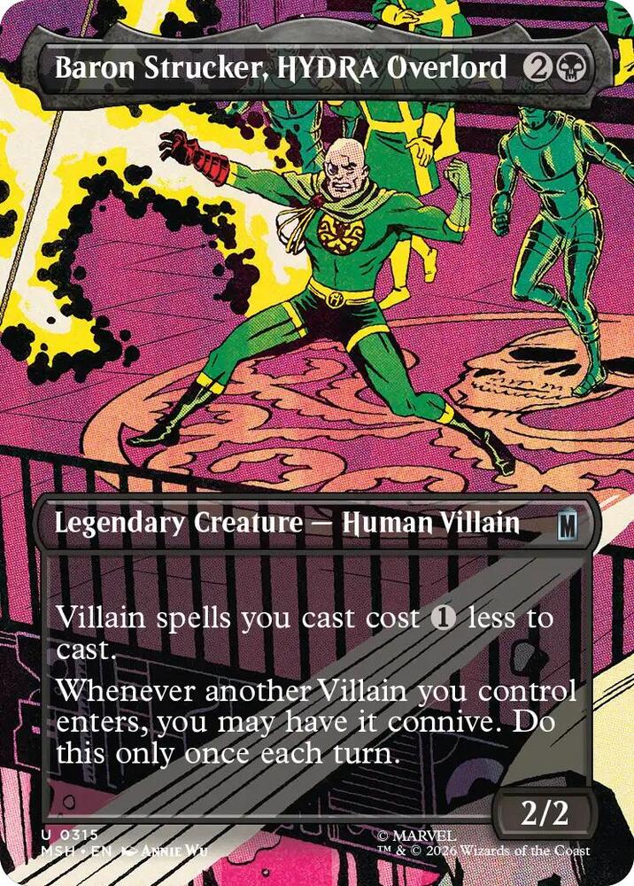 Baron Strucker, HYDRA Overlord 315 (Marvel Super Heroes)  - Borderless | Good Games Adelaide SA