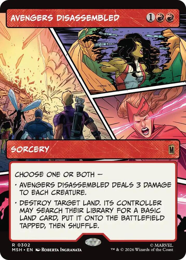 Avengers Disassembled 302 (Marvel Super Heroes)  - Showcase Foil | Good Games Adelaide SA