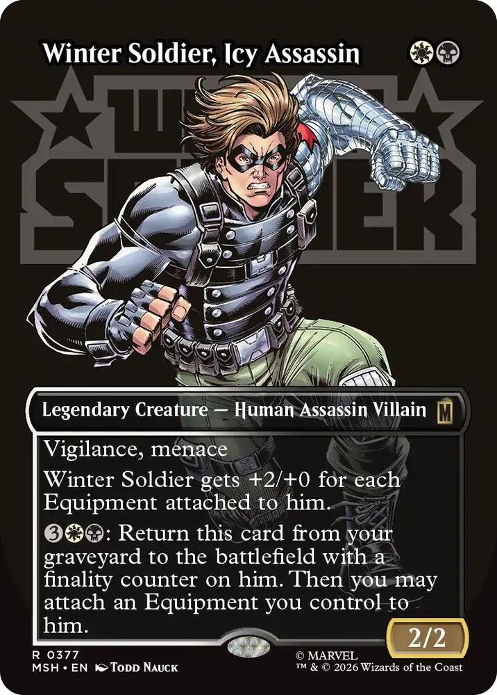 Winter Soldier Icy Assassin Borderless 377 (Marvel Super Heroes)  | Good Games Adelaide SA