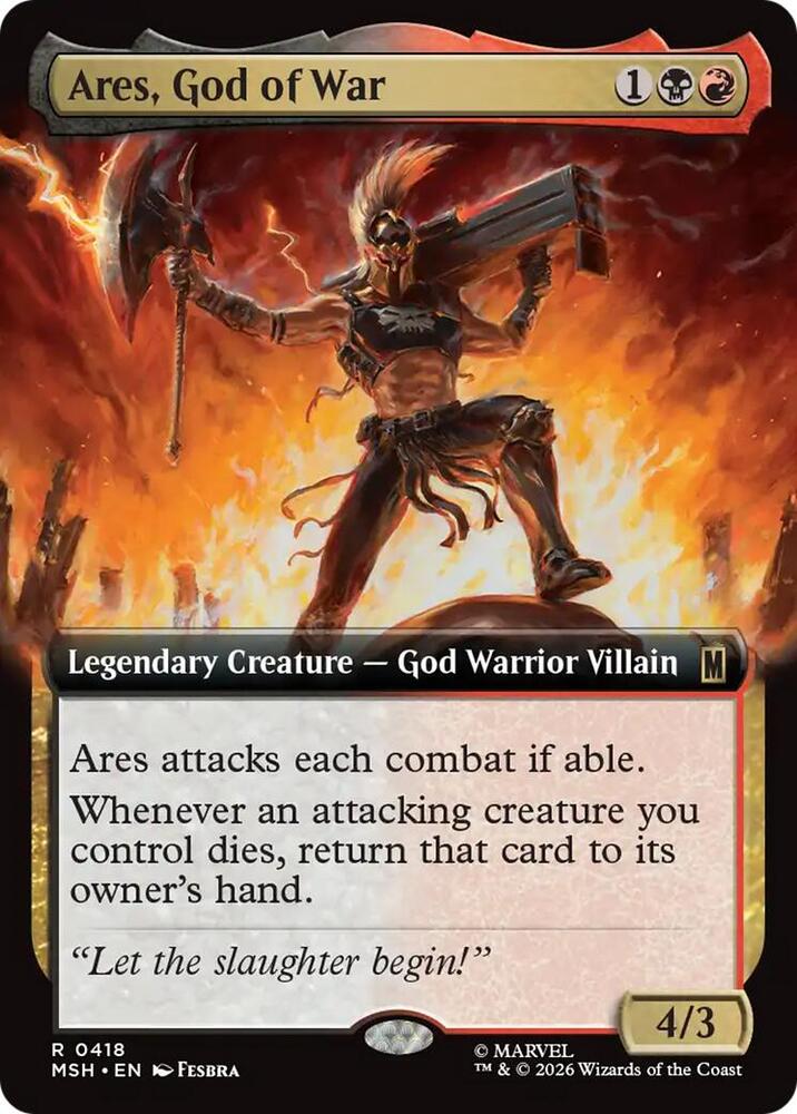 Ares, God of War 418 (Marvel Super Heroes)  - Extended Art Foil | Good Games Adelaide SA