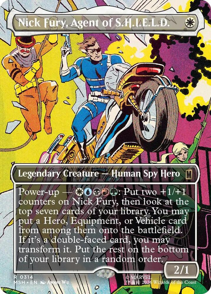 Nick Fury, Agent of S.H.I.E.L.D. 314 (Marvel Super Heroes)  - Borderless Foil | Good Games Adelaide SA