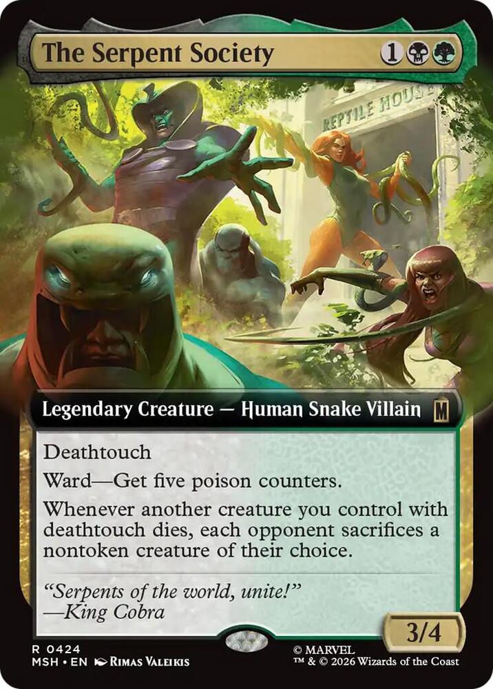 The Serpent Society 424 (Marvel Super Heroes)  - Extended Art | Good Games Adelaide SA