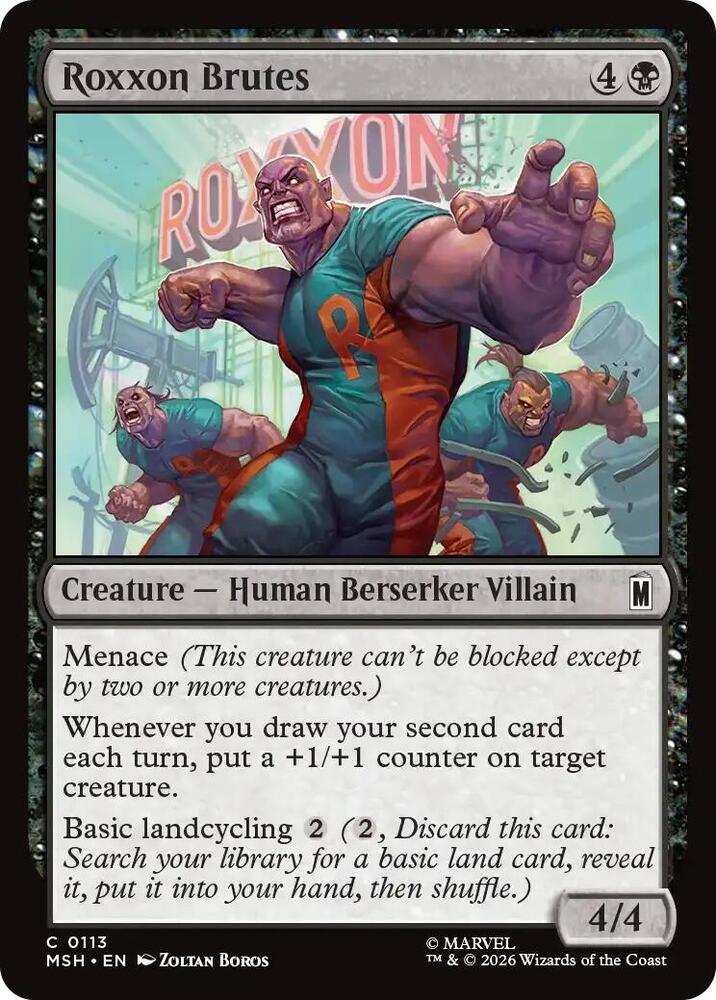 Roxxon Brutes 113 (Marvel Super Heroes)  - Foil | Good Games Adelaide SA