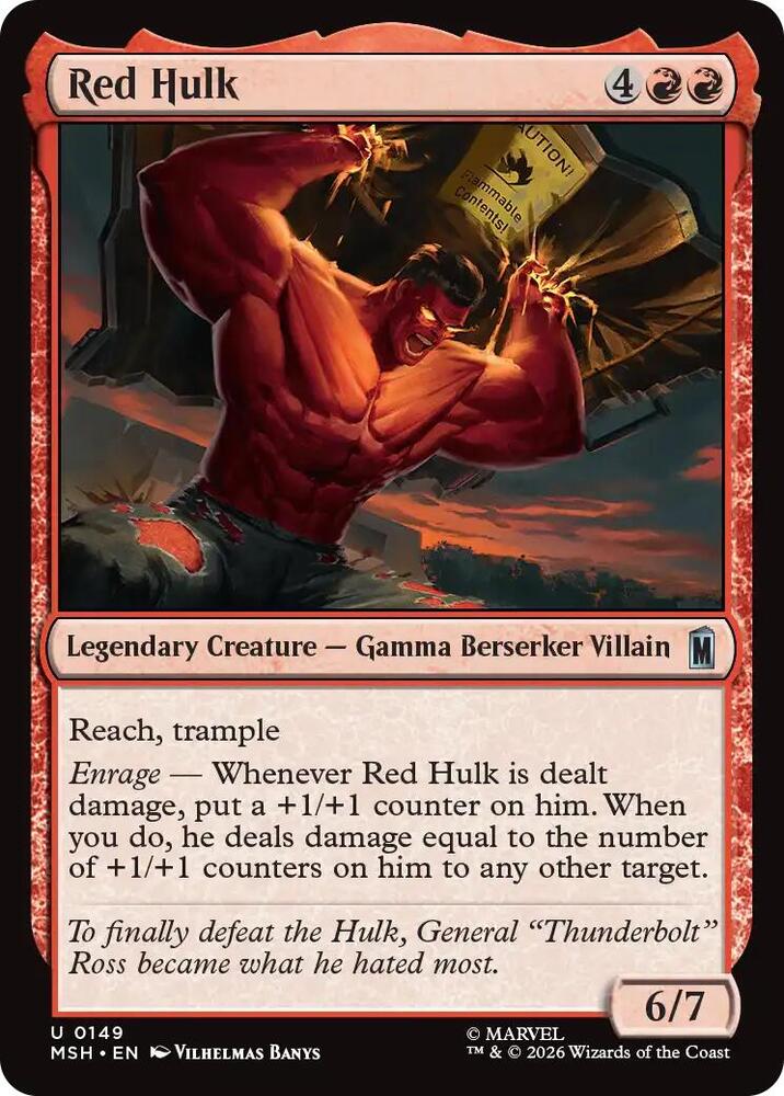 Red Hulk 149 (Marvel Super Heroes)  - Foil | Good Games Adelaide SA