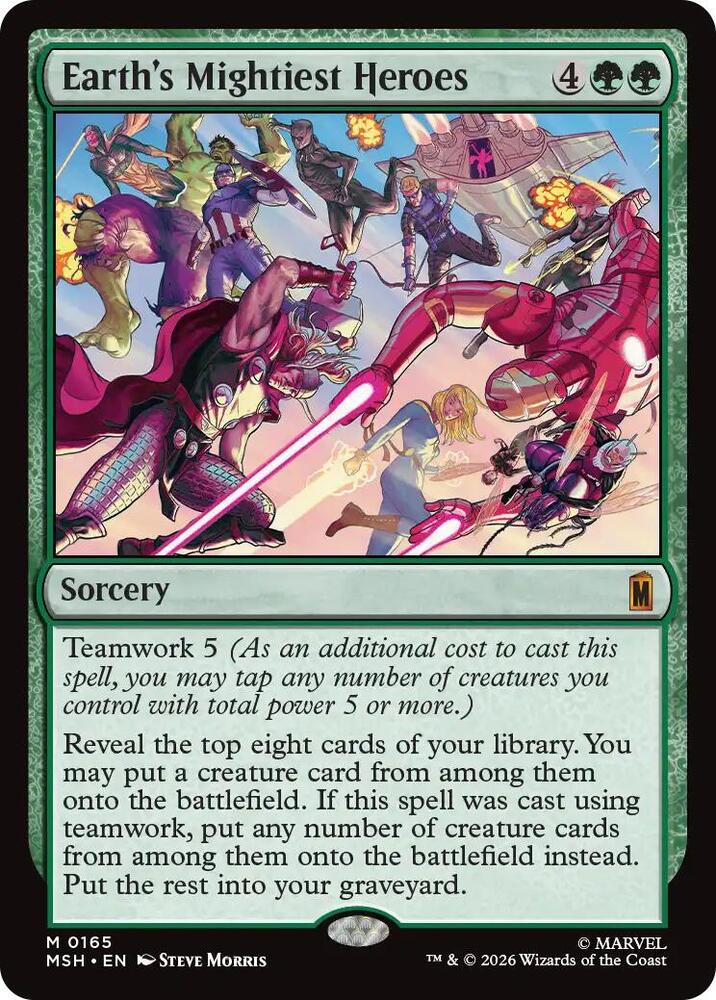 Earth's Mightiest Heroes 165 (Marvel Super Heroes)  - Foil | Good Games Adelaide SA