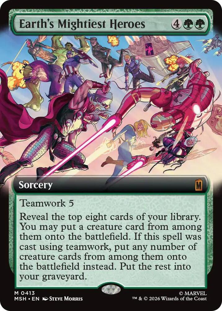 Earth's Mightiest Heroes 413 (Marvel Super Heroes)  - Extended Art | Good Games Adelaide SA