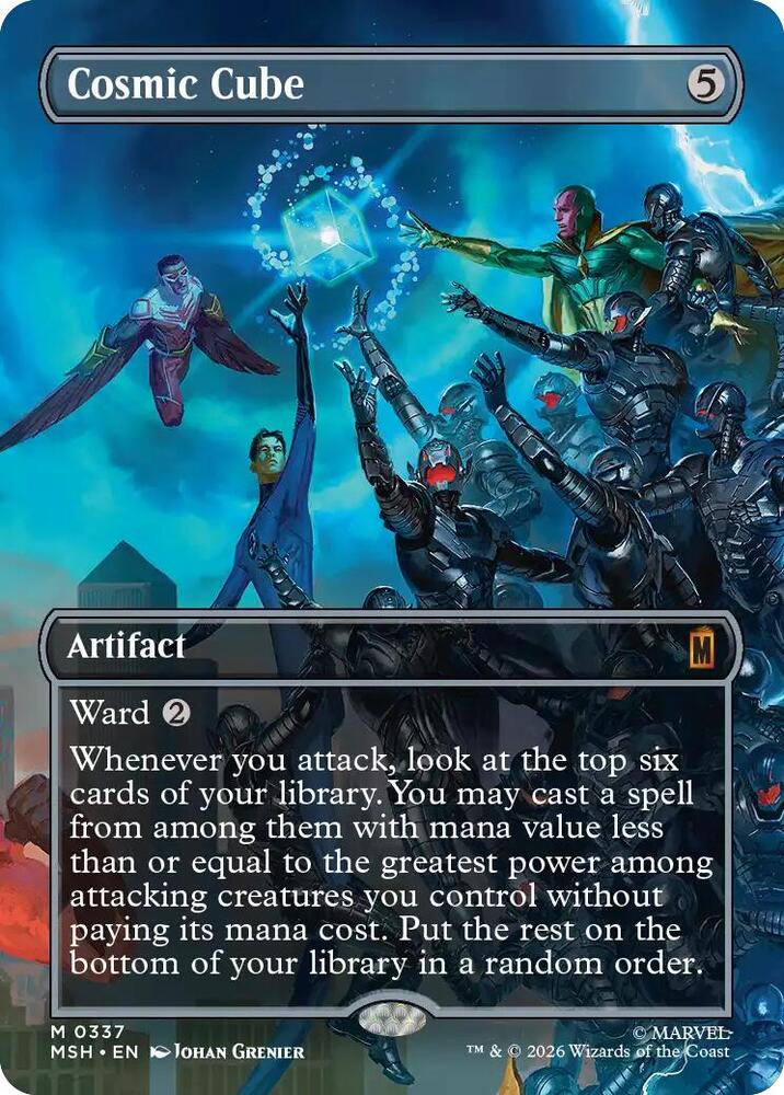 Cosmic Cube Borderless 0337 337 (Marvel Super Heroes)  - Foil | Good Games Adelaide SA