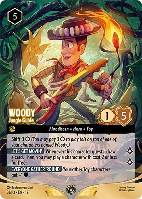 Woody Jungle Guide Store Championship Participant 53 (Disney Lorcana Promo Cards)  | Good Games Adelaide SA