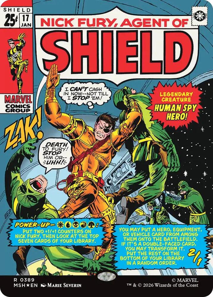 Nick Fury, Agent of S.H.I.E.L.D. 389 (Marvel Super Heroes)  - Borderless Foil | Good Games Adelaide SA