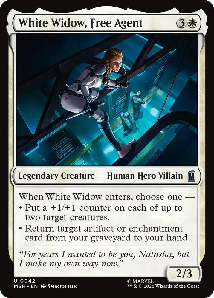 White Widow Free Agent 42 (Marvel Super Heroes)  - Foil | Good Games Adelaide SA