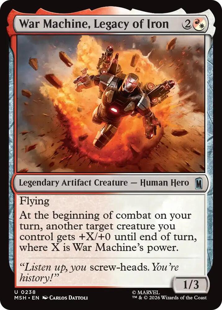 War Machine Legacy of Iron 238 (Marvel Super Heroes)  | Good Games Adelaide SA