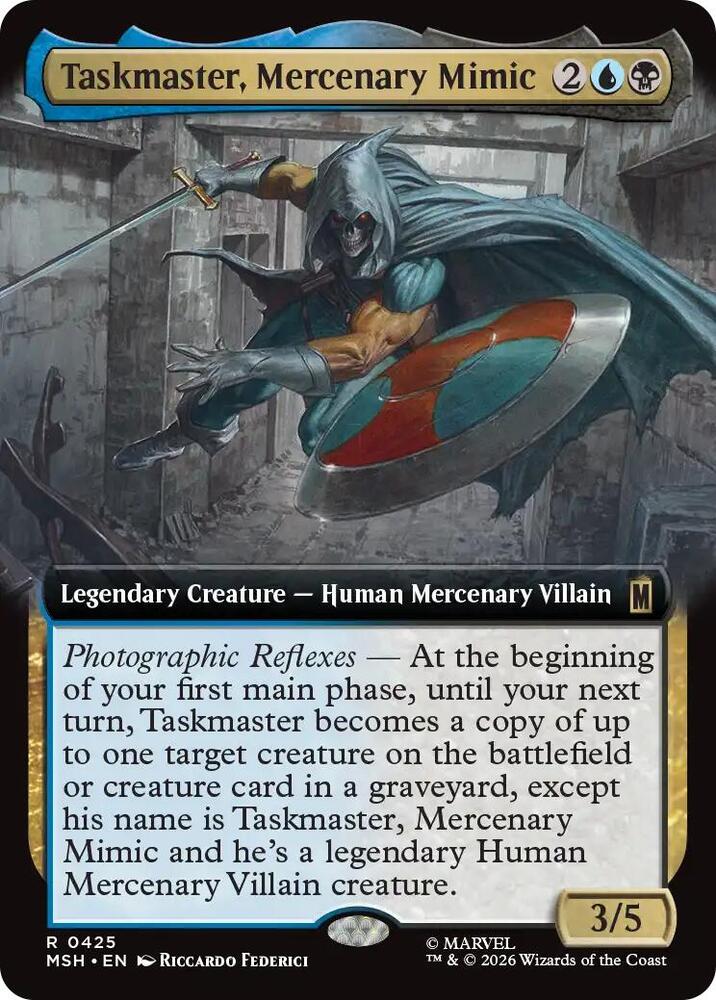 Taskmaster, Mercenary Mimic 425 (Marvel Super Heroes)  - Extended Art Foil | Good Games Adelaide SA