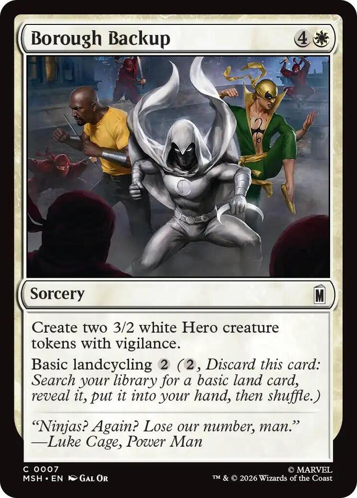 Borough Backup 7 (Marvel Super Heroes)  - Foil | Good Games Adelaide SA
