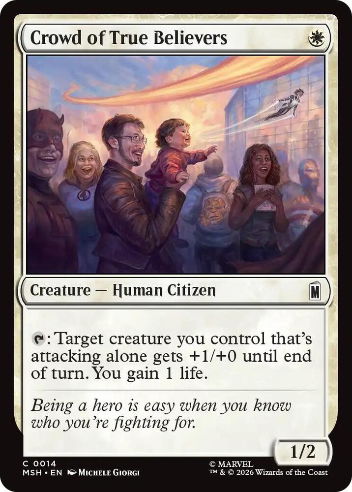 Crowd of True Believers 14 (Marvel Super Heroes)  - Foil | Good Games Adelaide SA