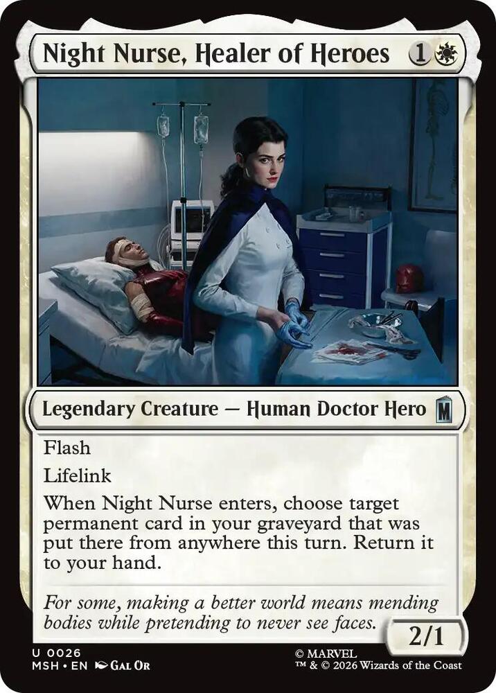 Night Nurse, Healer of Heroes 26 (Marvel Super Heroes)  - Foil | Good Games Adelaide SA