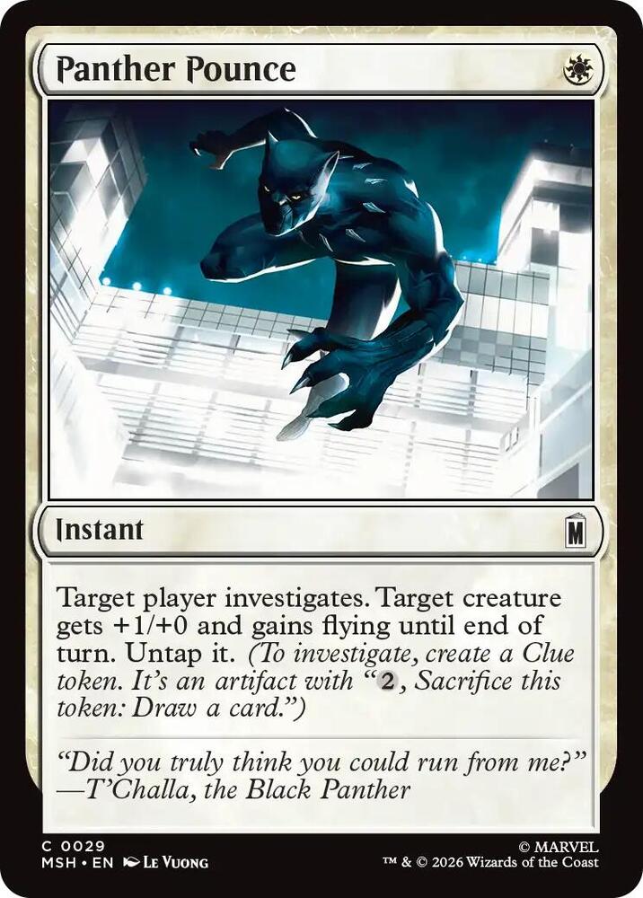 Panther Pounce 29 (Marvel Super Heroes)  - Foil | Good Games Adelaide SA