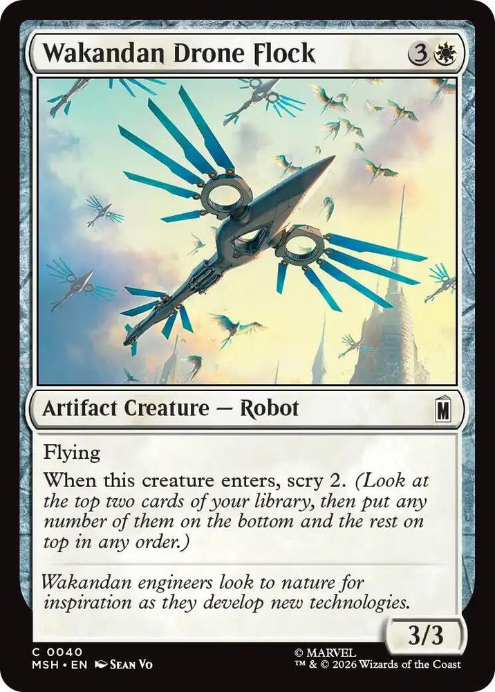 Wakandan Drone Flock 40 (Marvel Super Heroes)  - Foil | Good Games Adelaide SA