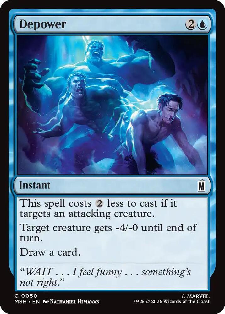 Depower 50 (Marvel Super Heroes)  - Foil | Good Games Adelaide SA