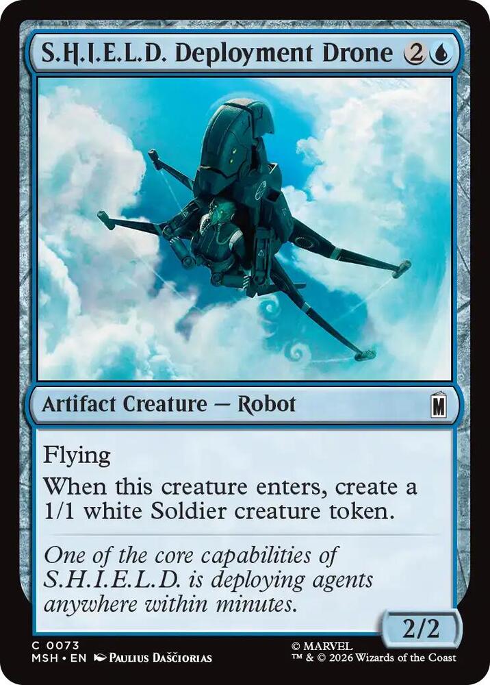 SHIELD Deployment Drone 73 (Marvel Super Heroes)  - Foil | Good Games Adelaide SA