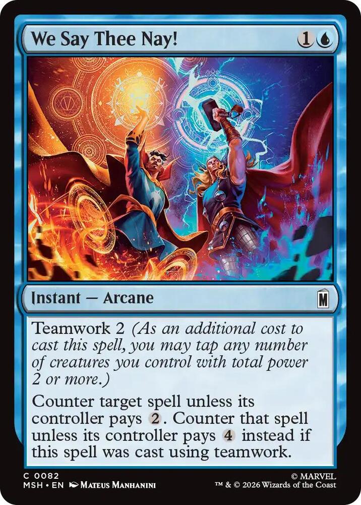 We Say Thee Nay 82 (Marvel Super Heroes)  - Foil | Good Games Adelaide SA