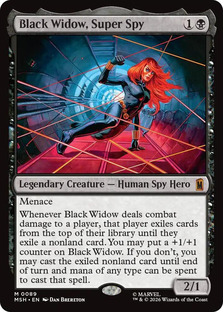 Black Widow, Super Spy 89 (Marvel Super Heroes)  - Foil | Good Games Adelaide SA