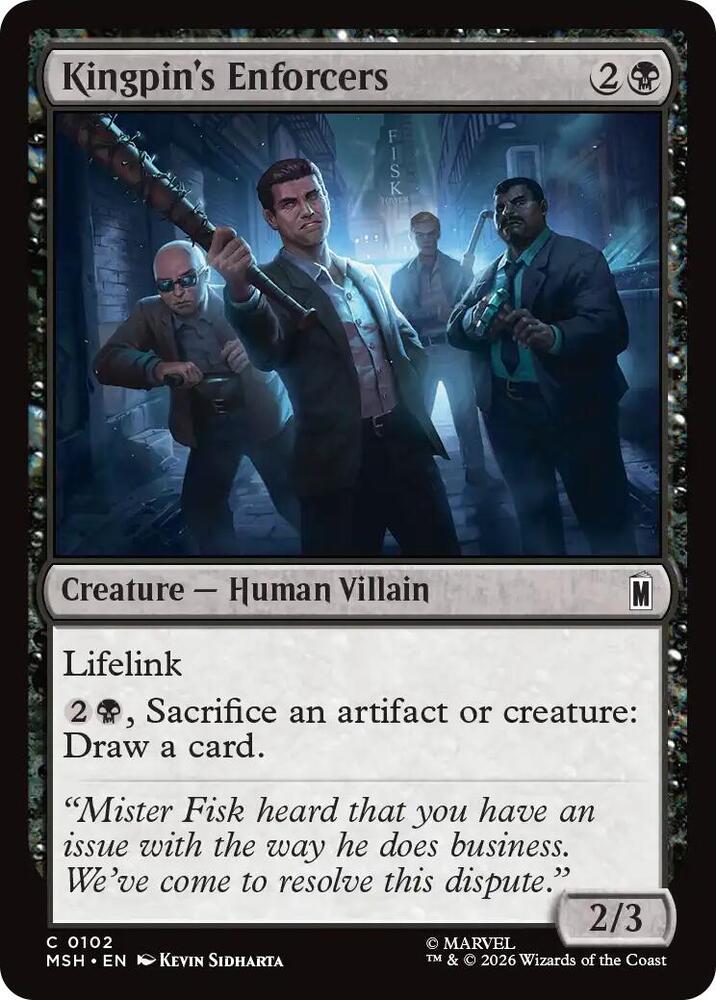Kingpins Enforcers 102 (Marvel Super Heroes)  - Foil | Good Games Adelaide SA