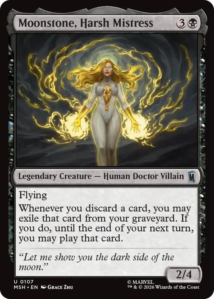 Moonstone, Harsh Mistress 107 (Marvel Super Heroes)  - Foil | Good Games Adelaide SA