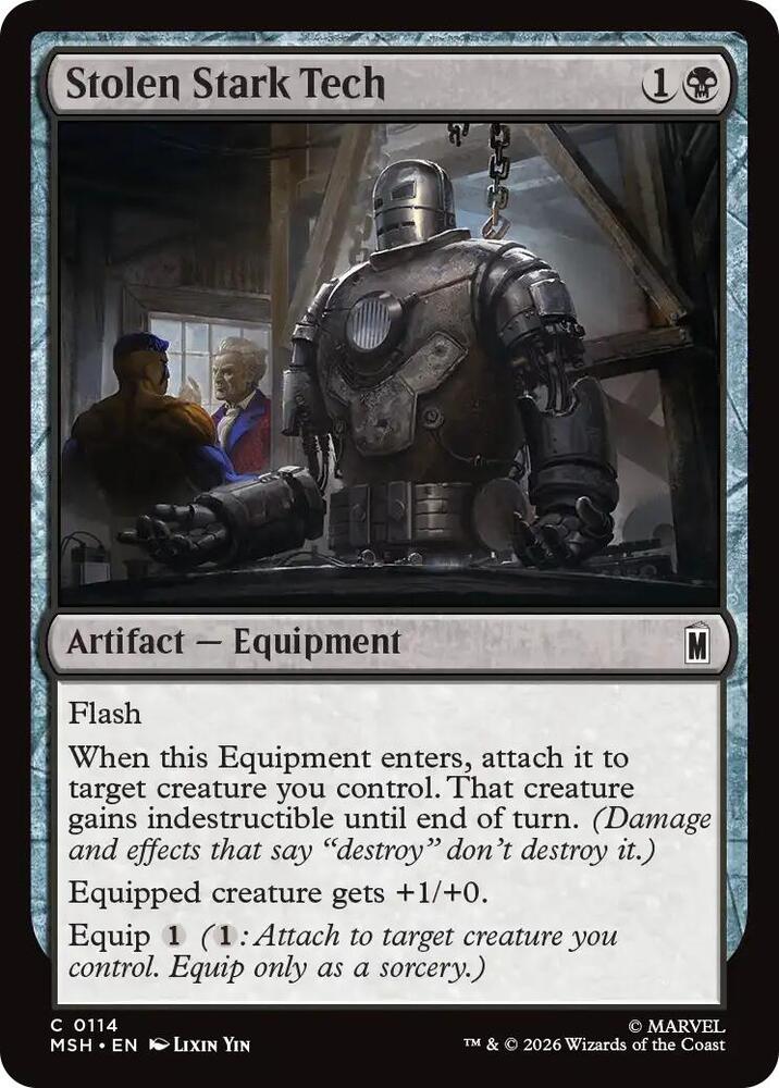 Stolen Stark Tech 114 (Marvel Super Heroes)  - Foil | Good Games Adelaide SA