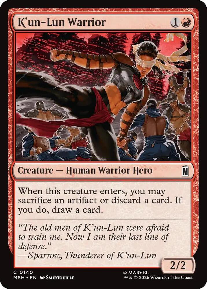 Kun Lun Warrior 140 (Marvel Super Heroes)  | Good Games Adelaide SA