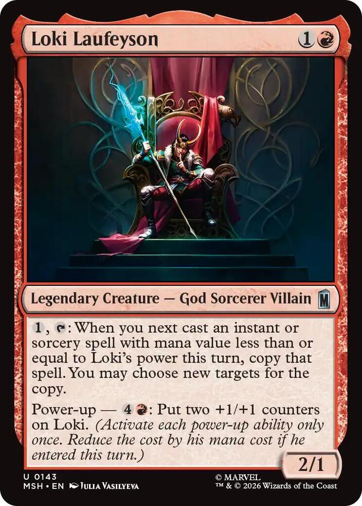 Loki Laufeyson 143 (Marvel Super Heroes)  - Foil | Good Games Adelaide SA
