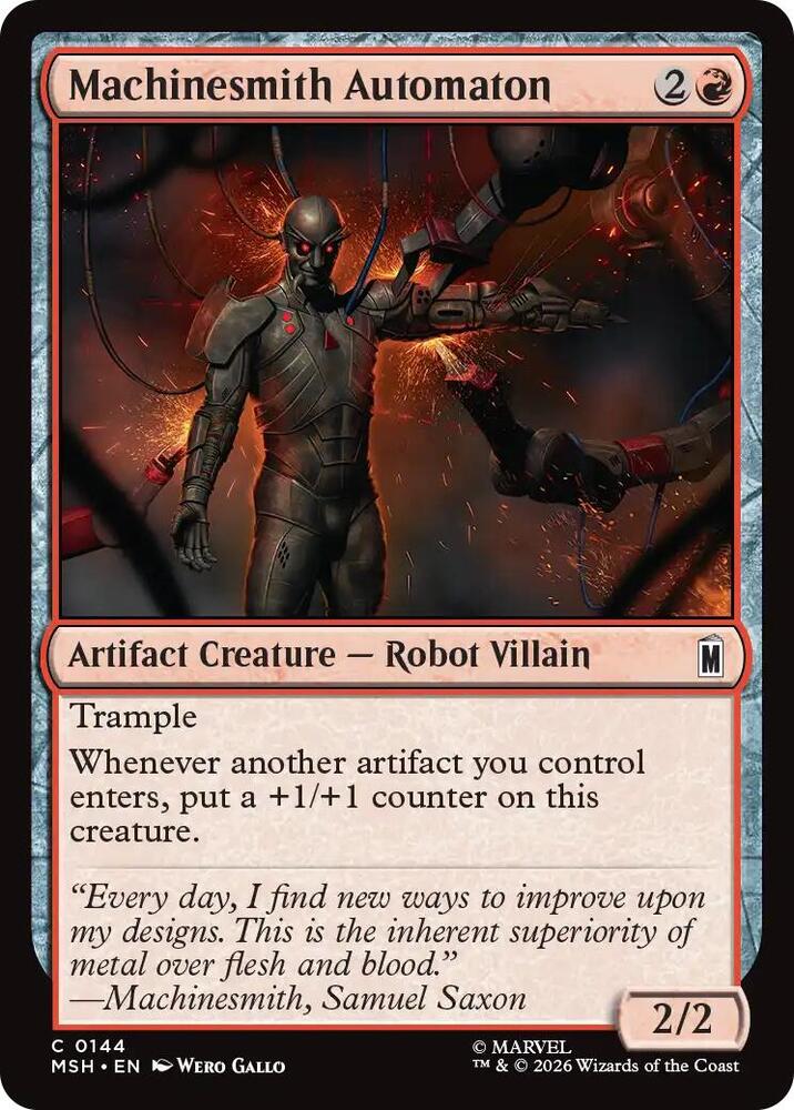 Machinesmith Automaton 144 (Marvel Super Heroes)  - Foil | Good Games Adelaide SA