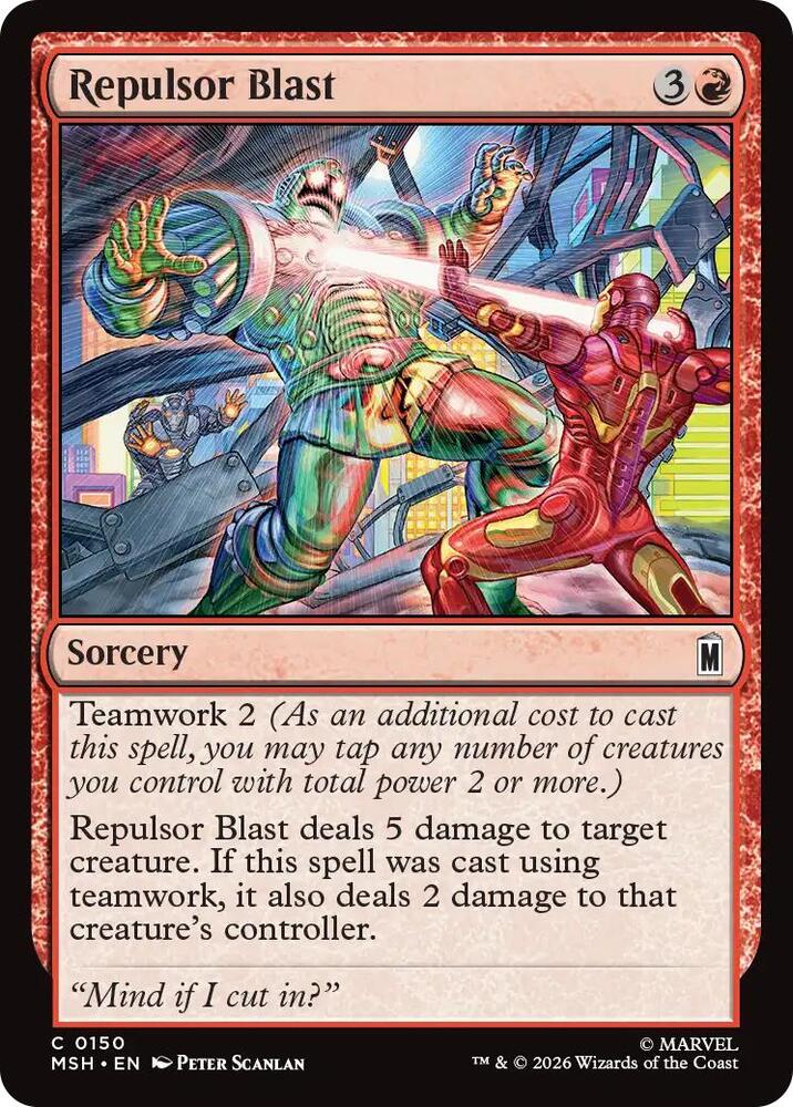 Repulsor Blast 150 (Marvel Super Heroes)  - Foil | Good Games Adelaide SA