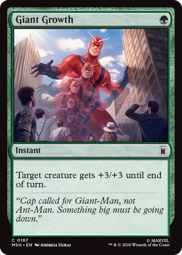 Giant Growth 167 (Marvel Super Heroes)  - Foil | Good Games Adelaide SA