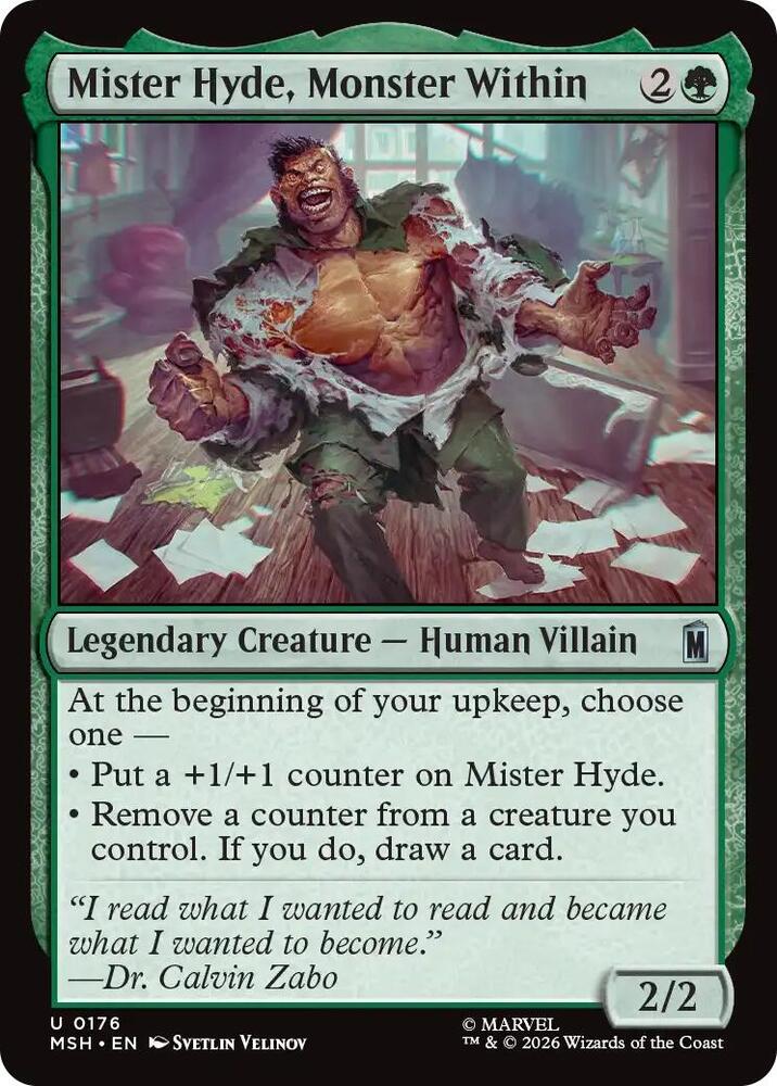 Mister Hyde Monster Within 176 (Marvel Super Heroes)  - Foil | Good Games Adelaide SA