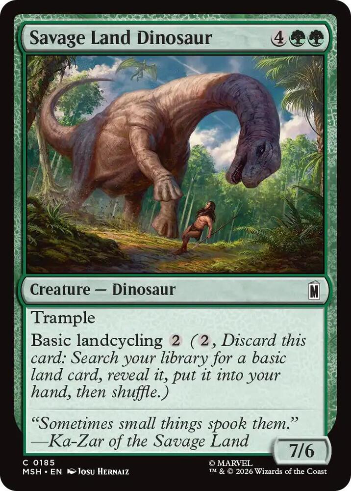 Savage Land Dinosaur 185 (Marvel Super Heroes)  | Good Games Adelaide SA