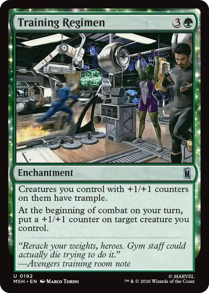Training Regimen 192 (Marvel Super Heroes)  - Foil | Good Games Adelaide SA