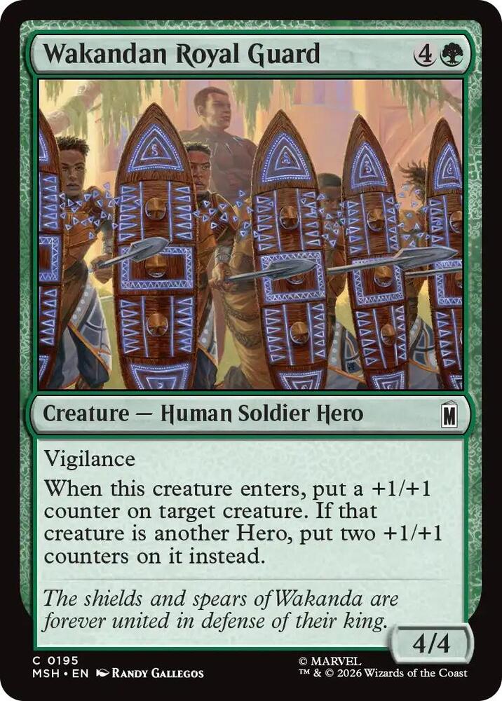 Wakandan Royal Guard 195 (Marvel Super Heroes)  - Foil | Good Games Adelaide SA