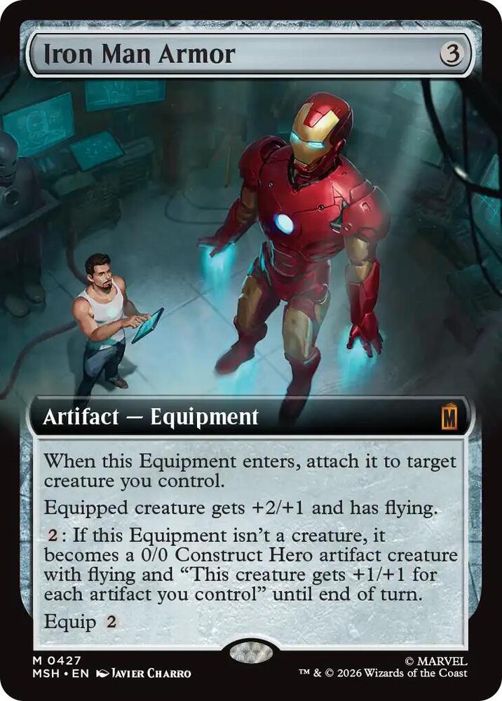 Iron Man Armor 427 (Marvel Super Heroes)  - Extended Art Foil | Good Games Adelaide SA