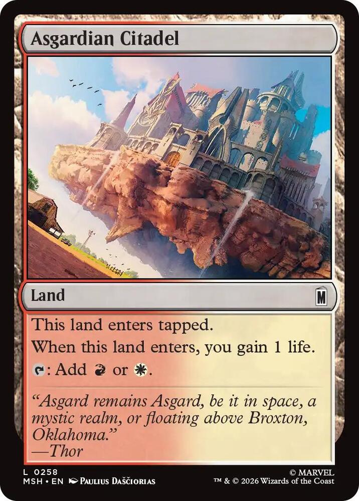 Asgardian Citadel 258 (Marvel Super Heroes)  - Foil | Good Games Adelaide SA
