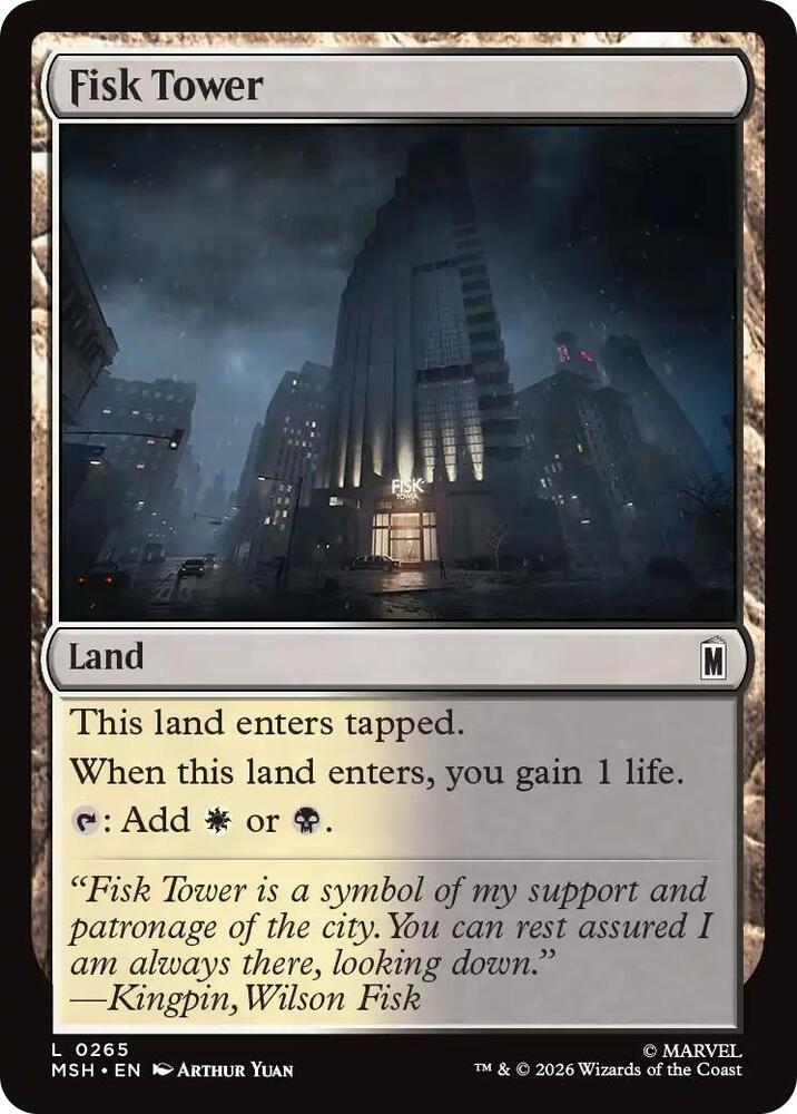 Fisk Tower 265 (Marvel Super Heroes)  - Foil | Good Games Adelaide SA