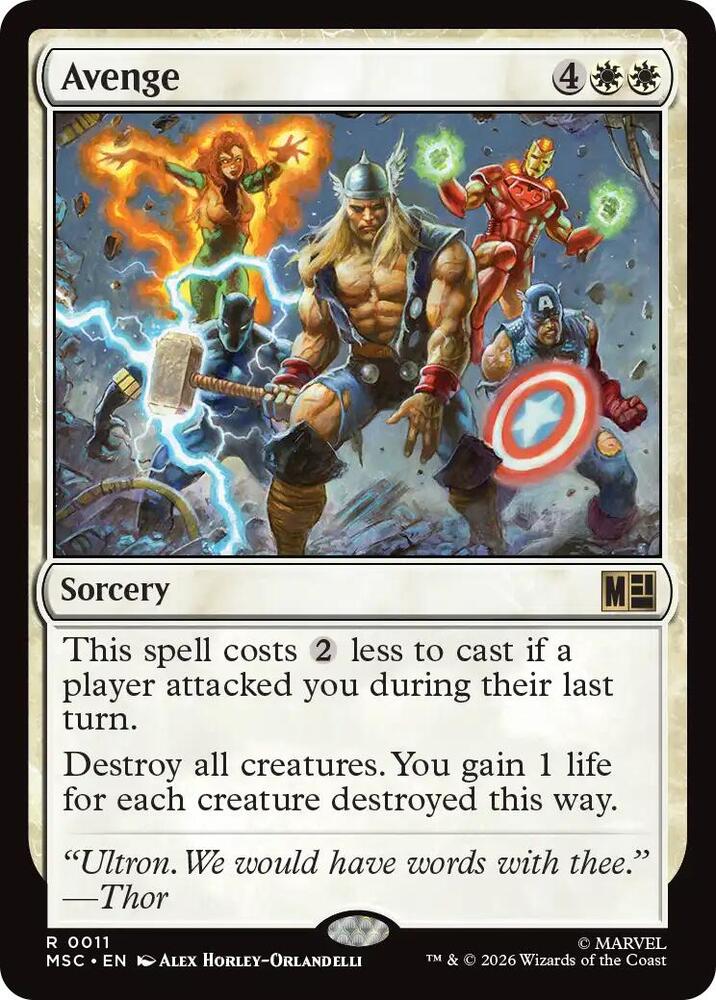 Avenge 11 (Commander: Marvel Super Heroes)  | Good Games Adelaide SA